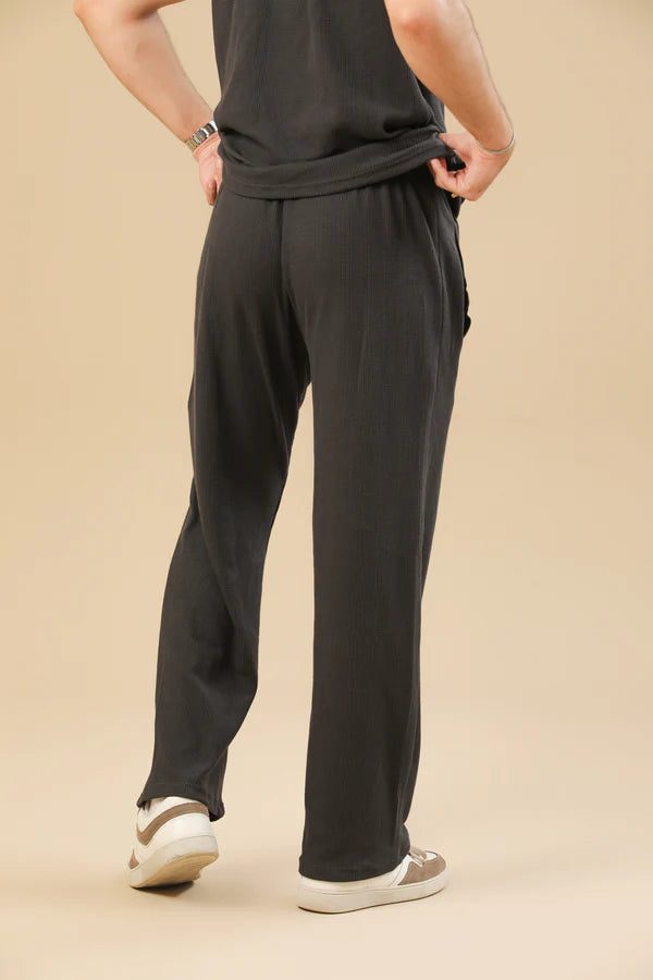 Black Drop Needle Coord Set - 2PC - Men